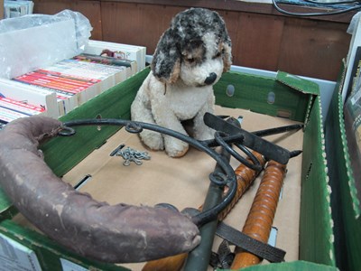 Lot 1067 - Bird of Prey Tethering Stand, African head...