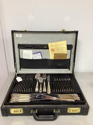 Lot 201 - SBS; A Twelve Setting Canteen of 1280 Model...