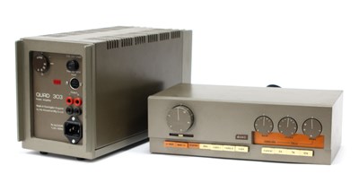 Lot 343 - Quad 33 Pre Amplifier, Quad 303 Power...