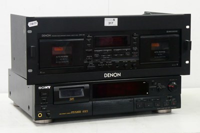 Lot 317 - Sony DTC-60ES Dat Player/Recorder, Denon...