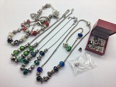 Lot 186 - Pandora; A Novelty Suitcase Sliding Charm,...