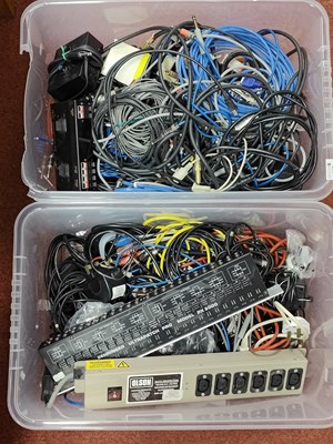 Lot 360 - Two Boxes of Pro Audio and Band Cables and...
