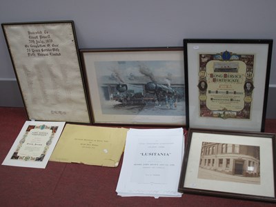 Lot 1460 - Firth & Brown Faithful Service Certificates,...