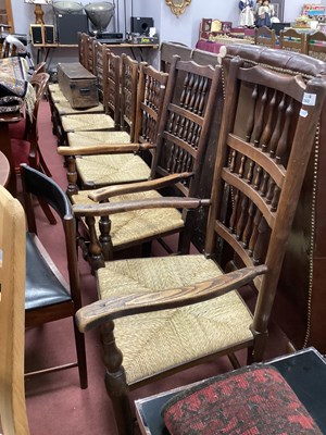 Lot 1565 - A Set of Eight XIX Century and Later Harlequin...