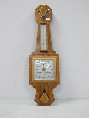 Lot 1059 - Early XX Century Walnut Crossbanded Two Dial...
