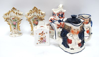 Lot 1190 - Allertons Toby Teapot XIX Century Toby Jug, a...