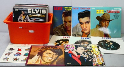 Lot 413 - Elvis Presley LP Collection, forty albums to...