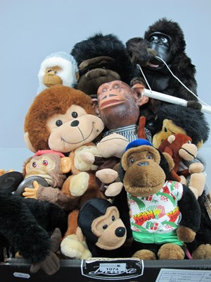Lot 1074 - A Quantity Of Toy / Soft Toy Monkeys. To...