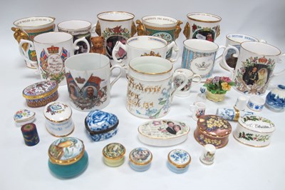 Lot 1206 - Coalport, Caverswall and Other Commemorative...