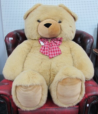 Lot 1147 - A Large Modern Soft Plush Teddy Bear. With...