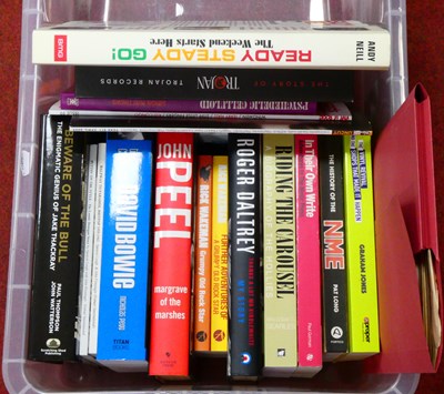 Lot 420 - Box of Books, including David Bowie, Roger...