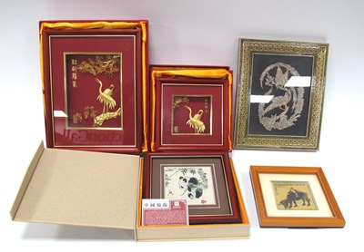 Lot 1331 - Late XX Century Oriental Shu Brocade and Two...