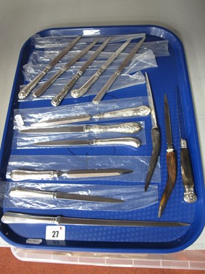 Lot 27 - A Collection of Hallmarked Silver Handled and...