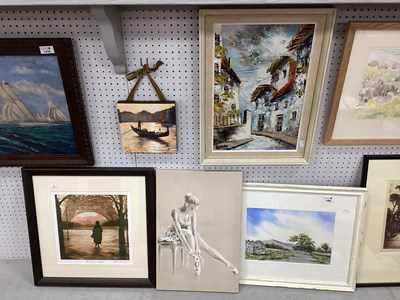 Lot 1480 - Stephen Coates, Country Track, watercolour,...