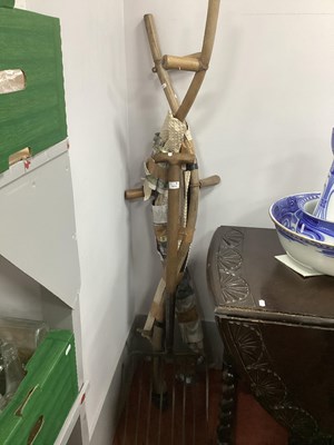 Lot 1512 - Bulldog Hay Fork, two hay scythes. (3).