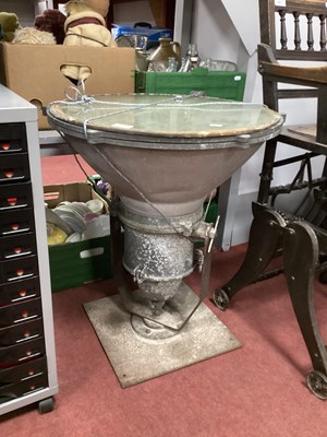Lot 1510 - Large Vintage Industrial Spotlight of Conical...