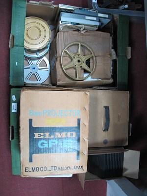 Lot 1035 - Elmo GP-E 8mm projector, Elmo 8mm editor,...