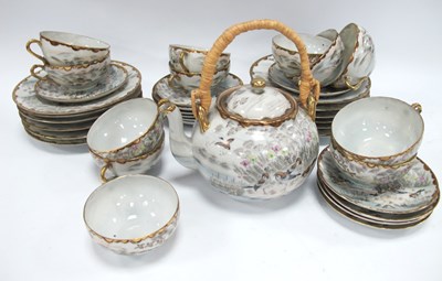 Lot 1259 - Oriental - Japanese tea service of...