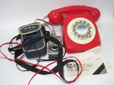 Lot 1369 - Red Plastic Anvil Telephone, 746 Wild & Wolf...