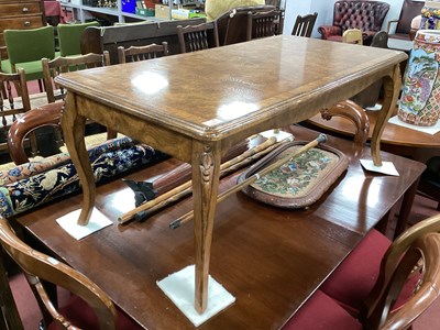 Lot 1552 - Burr Walnut Coffee Table, of rectangular form,...