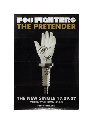 Lot 301 - Foo Fighters Signed Poster, 2007 promo for...