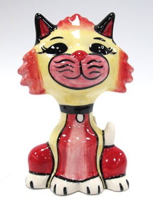 Lot 1300 - Lorna Bailey - Sheba the Cat, 12.5cm high.