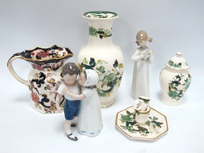 Lot 1213 - Royal Copenhagen figure girl trying to kiss...