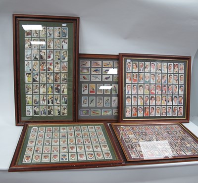 Lot 1019 - Framed Cigarette Cards - Player's 'Cricketers...