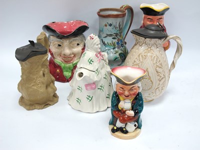 Lot 1267 - Burlington Toby Jugs, XIX Century jugs, Little...