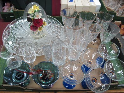 Lot 1107 - Glassware to include large bowl marked 'France'...