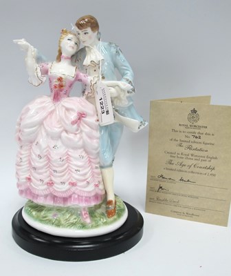 Lot 1223 - Royal Worcester 'The Flirtation' limited...