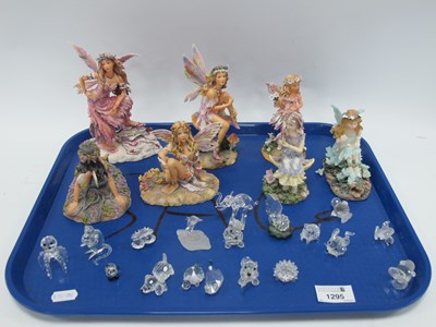 Lot 1295 - Swarovski Animal Glass Figures, and other...