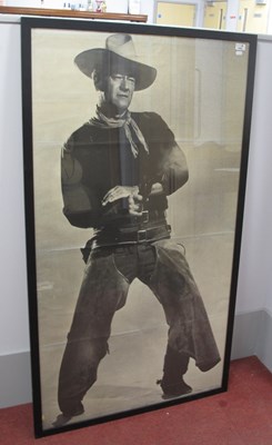 Lot 1463 - Large Framed John Wayne Print, 135 x 75
