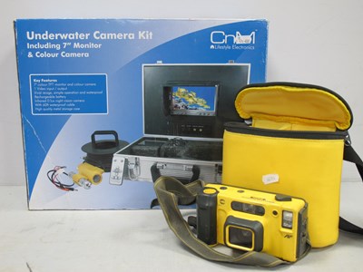 Lot 1052 - Underwater camera in metal carry case...