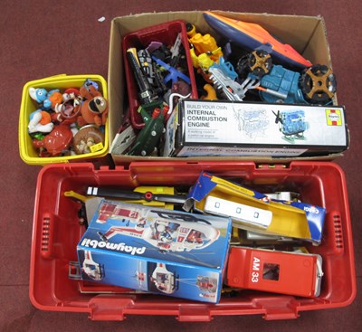 Lot 1365 - Playmobil, Haynes model engine, Corgi Plaxtons...