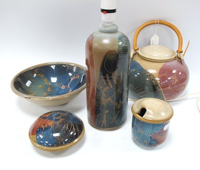 Lot 1196 - Studio Pottery; A collection of Crich Pottery...