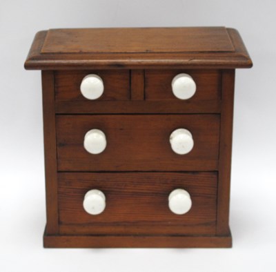 Lot 1346 - XIX Century Piece Pine Chest, of two short and...