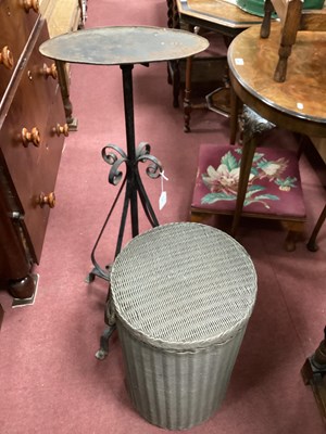 Lot 1527 - Cast Iron Floor Stand, with adjustable oval...
