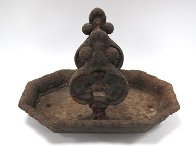 Lot 1428 - XIX Century Cast Iron Boot Scraper, on...