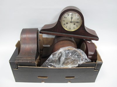Lot 1038 - Edwardian Inlaid Mahogany Mantle Clock, on...