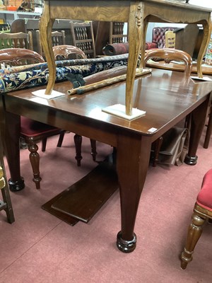 Lot 1550 - A XX Century Mahogany Wind Out Table, on...