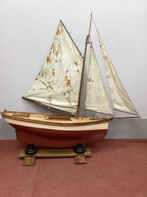 Lot 704 - A Model Pond Yacht, based on a Bristol Pilot...