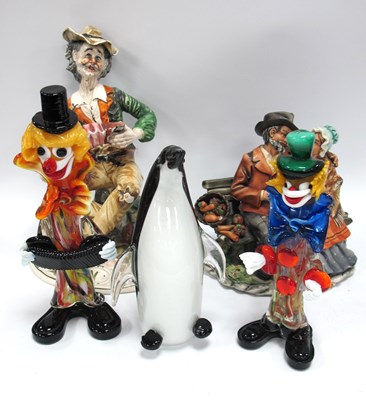 Lot 1269 - Capodimonte Cortese Figurine Group, one other,...