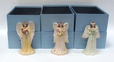 Lot 1305 - Wedgwood Seraphs of The Seasons Matt Pottery...