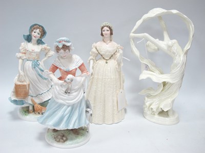 Lot 1276 - Worcester 'The Milkmaid' and 'The Shepherdess'...
