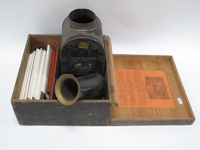 Lot 1350 - Ernst Plank Magic Lantern Projector, with...