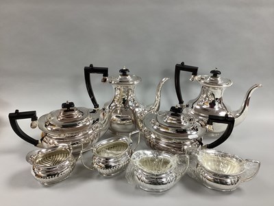 Lot 33 - A Modern Plated Four Piece Tea Set, together...