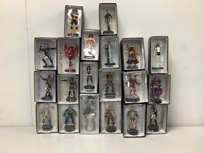 Lot 839 - Twenty Eaglemoss DC Comics White Metal Model...