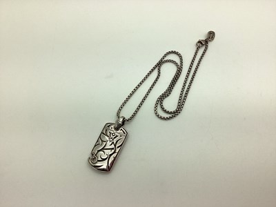 Lot 219 - Stephen Webster; A Celtic Tag Style Pendant,...
