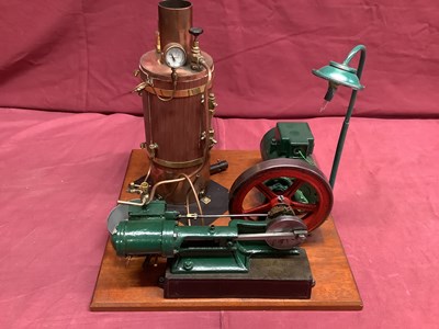 Lot 808 - A Vintage Live Steam Horizontal Mill Engine...